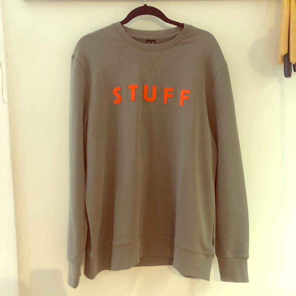 UrbanOutfitters "STUFF" sweatshirt.